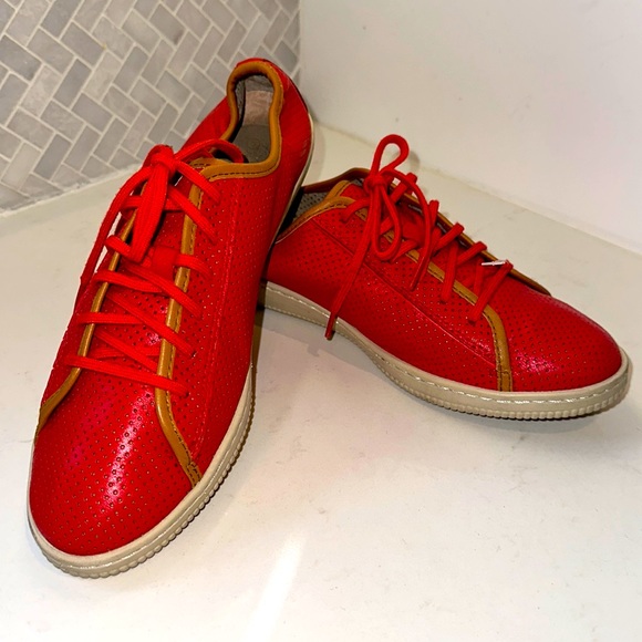 Rockport red leather shoes, size 8.5 - Picture 2 of 6